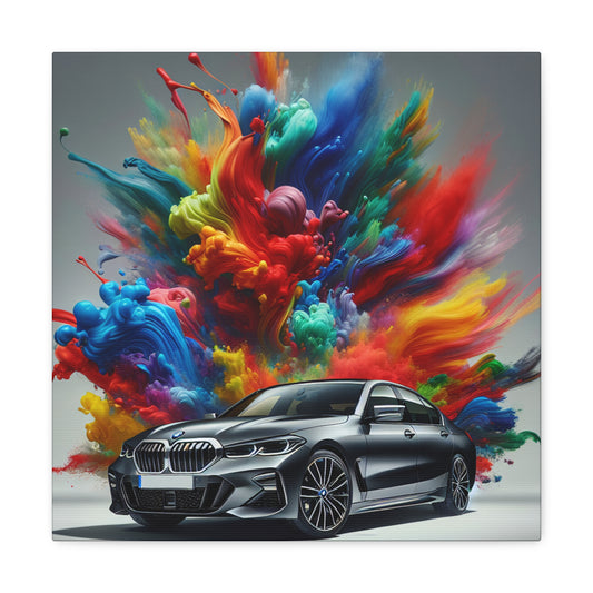 Luxurious BMW Car Canva Art, Chic Wall Decor, High-Quality Painting, Perfect Gift for Car Lovers and Enthusiasts, Unique Home Decoration