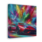 Lamborghini Aventador Wall Art Canva, Automotive Car Painting, Luxury Sports Car Decor, Fine Art for Men, Unique Gift for Car Enthusiasts