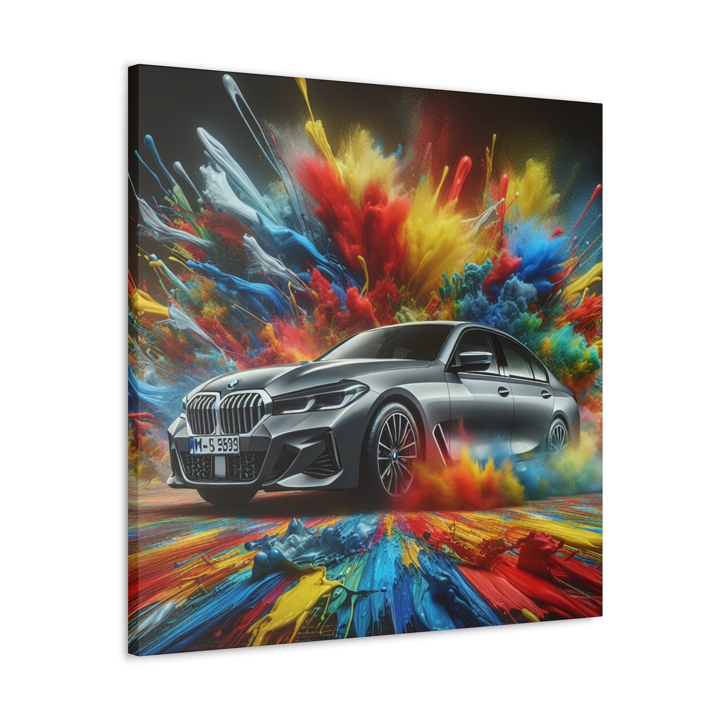 BMW Luxury Car Wall Art Canva Painting, Automotive Decor, Unique Gift for Car Lovers and Enthusiasts, High Quality Print