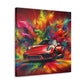 Porsche 911 Car Canva Painting, Hand Painted Wall Art, Luxury Sports Car Home Decor, Unique Gift for Car Enthusiasts and Porsche Lovers