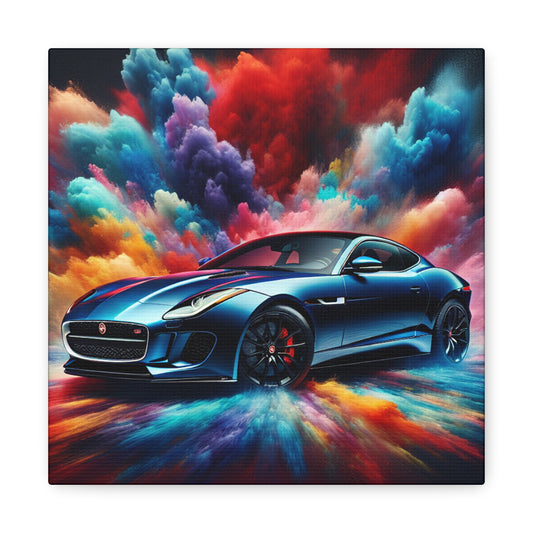 Jaguar F-Type Canva Painting, Artwork for Car Lovers, Automotive Wall Art, Luxury Cars Decor, Ideal Gift for Gearheads and Petrolheads