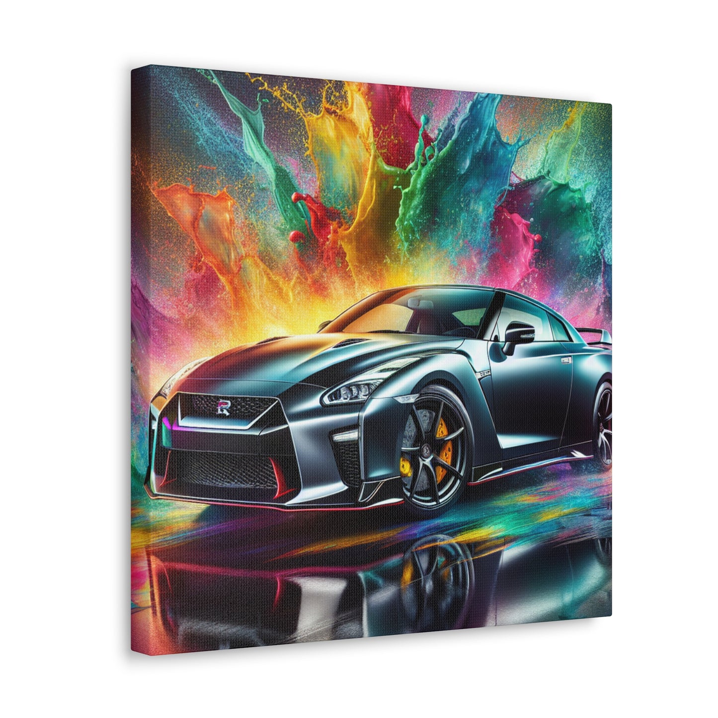 Premium Nissan GT-R Wall Art, Framed Canva, Large Car Print Paintings, Perfect Gift for Car Enthusiasts and Home Decor