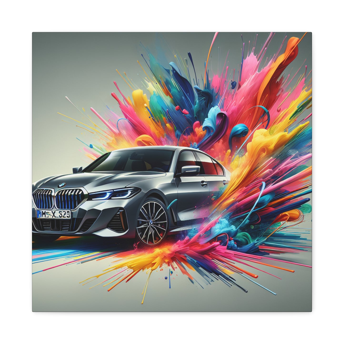 Luxury BMW Wall Art Canva Painting – Classic Car Artwork, Home Decor, Perfect Gift for BMW Lovers, Garage Decor, Handmade Canva Print