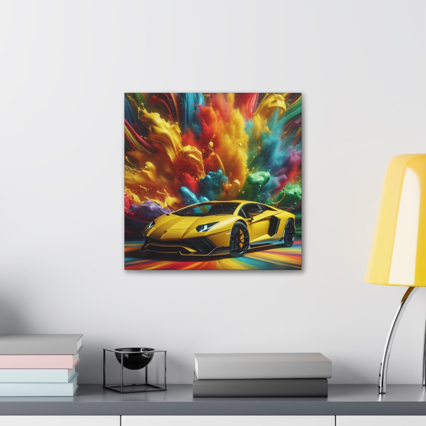 Lamborghini Aventador Canva Wall Art, Luxurious Car Painting, Home Decor, Office Decor, Unique Gift for Car Enthusiasts and Collectors