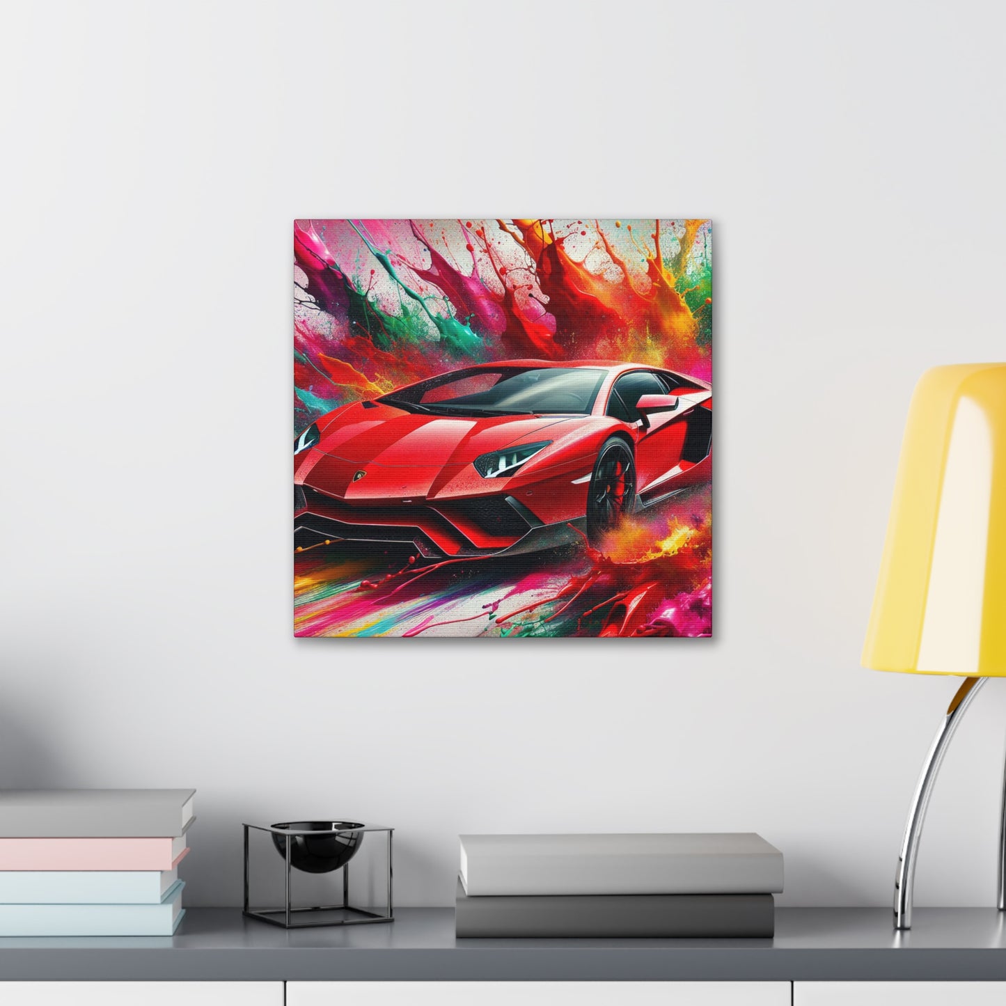 Lamborghini Aventador Wall Art, Exclusive Car Canva Painting, High Quality Home Decor, Unique and Perfect Gift for Car Lovers