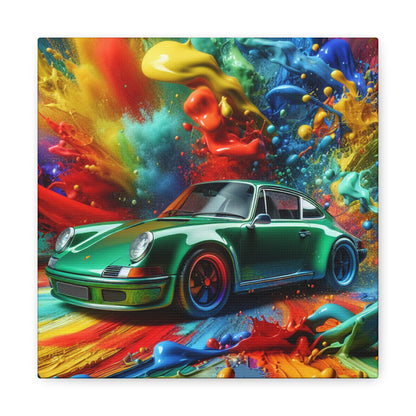 Porsche 911 Canva Painting - Classic Car Art, Luxury Gift for Men, Office and Home Wall Decor, Limited Edition Print, Automobile Enthusiast