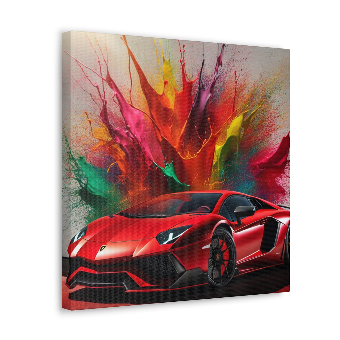 Lamborghini Aventador Wall Art - Modern Sports Car Canvas Print - Perfect for Garage Decor and Car Enthusiasts