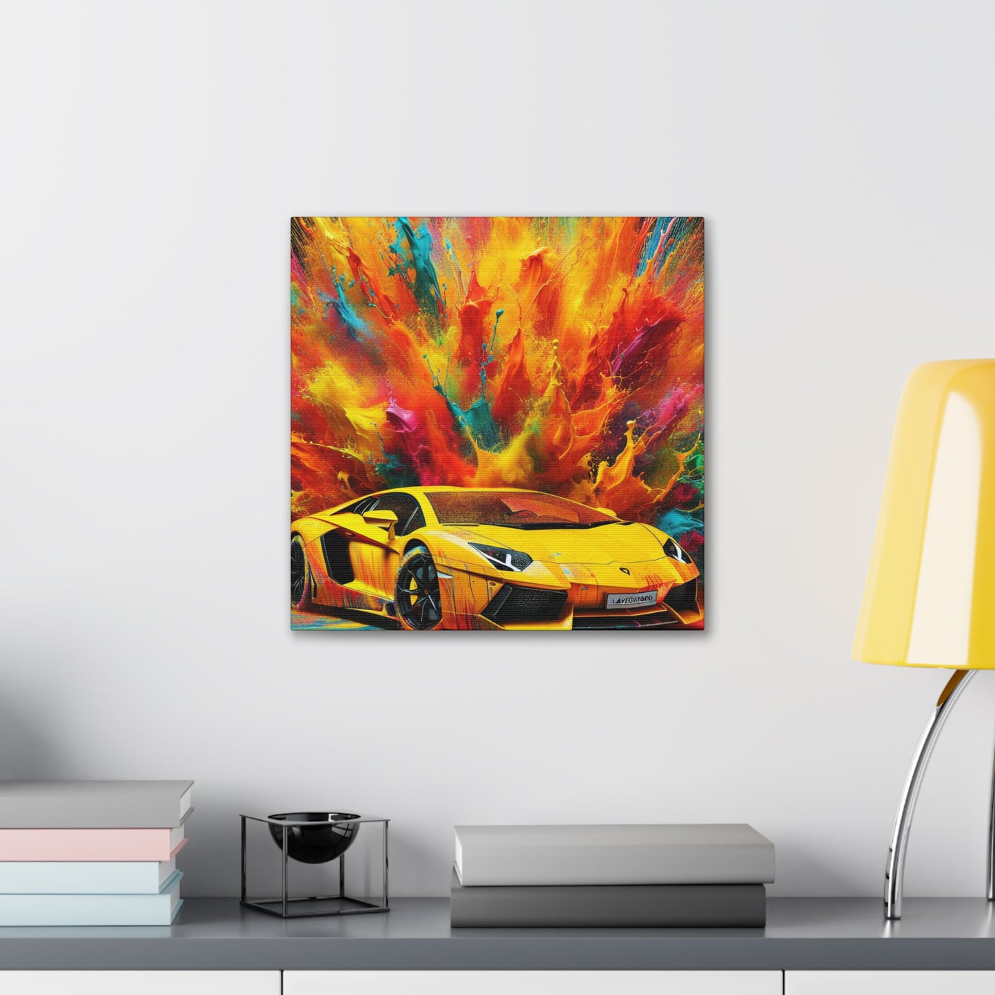 Lamborghini Aventador Canva Painting, Exotic Car Wall Art, Perfect Gift for Car Enthusiasts, High-Quality Print, Home and Office Decor