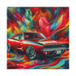 Dodge Charger Canva, Car enthusiasts Wall Art, Sports Car Painting, Home Decor, perfect gift for car lovers