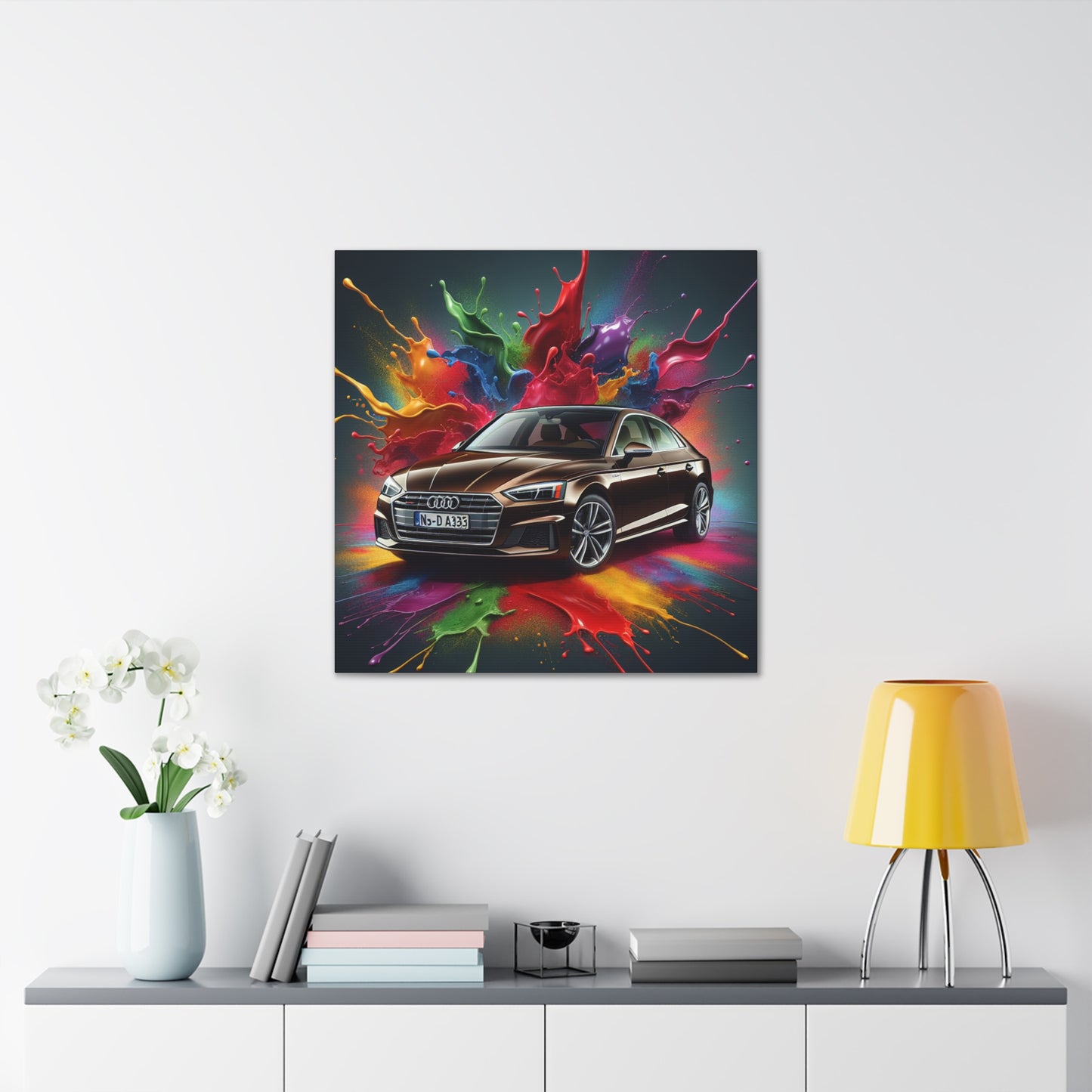 Audi A5 Car Canva Painting - Perfect Wall Decor, Automobile Art, Gift for Car Lovers and Enthusiasts, Collectible Studio Print