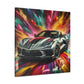 Chevrolet Corvette Canva Wall Art - Rustic Home Decor, Car Lover Gift, Unique Anniversary or Birthday Present, Auto Garage Decoration