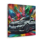 Luxury BMW Car Art- Modern Home Decor, Handmade Canva Painting, Enthusiast Car Lover Wall Art