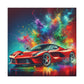 Luxury Ferrari Canva Painting - Home Decor, Wall Art, Unique Gift for Car Lover, High Quality, Hand-painted and Ready to Hang Artwork