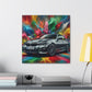 Luxury BMW Car Art- Modern Home Decor, Handmade Canva Painting, Enthusiast Car Lover Wall Art