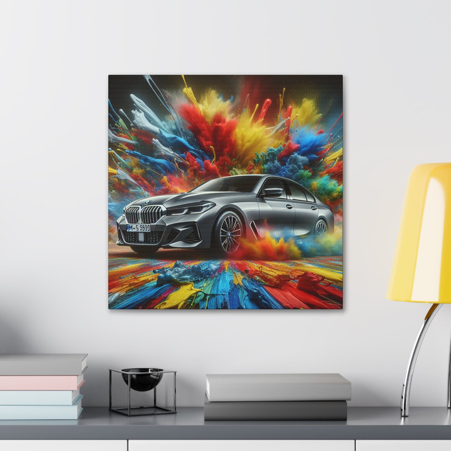 BMW Luxury Car Wall Art Canva Painting, Automotive Decor, Unique Gift for Car Lovers and Enthusiasts, High Quality Print