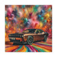 Dodge Challenger Wall Art, Car Themed Canva Painting, Perfect for Man Cave, Automotive Decor, Unique Gift for Car Lovers and Enthusiasts