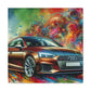 Audi A5 Canva Art Painting - Home Wall Decor, Unique Car Lover Gift, Automotive Artwork, Perfect Vehicle-Inspired Room Decoration