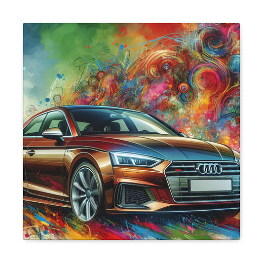 Audi A5 Canva Art Painting - Home Wall Decor, Unique Car Lover Gift, Automotive Artwork, Perfect Vehicle-Inspired Room Decoration