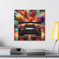 Nissan GT-R Canva Painting, Modern Car Wall Art, Sports Car Print Decor, Car Enthusiast Gift, Auto Art, Large Abstract Painting for Home Office