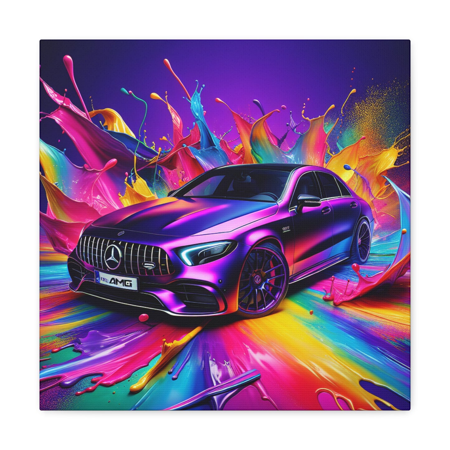 Mercedes AMG Wall Art Canva Painting - Luxury Home Decor, Automotive Art, Car Print, Gift for Car Enthusiast, High-Quality Reproduction