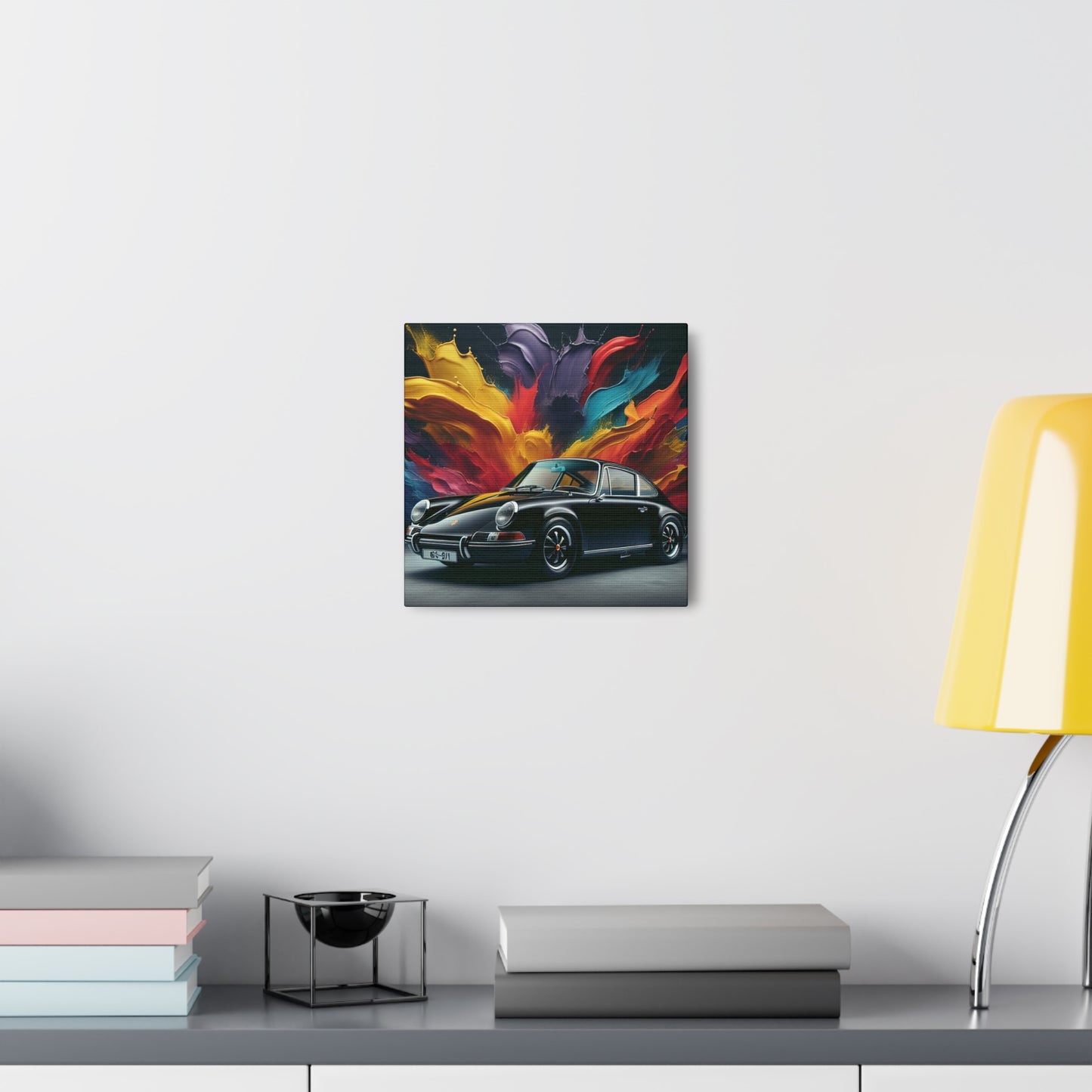 Porsche 911 Canva Painting - Luxury Handmade Art, Wall Decor for Car Enthusiasts, Home and Office Decoration, Perfect Gift Idea