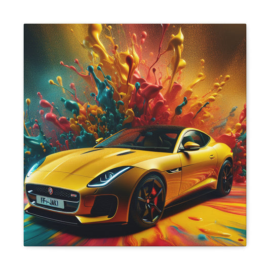 Jaguar F-Type Wall Art, Luxury Car Canva Painting, Home Decor, Garage Wall Decor, Ideal for Car Enthusiast, Gift for Him and Her