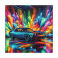 Dodge Challenger Wall Art - Premium Quality Car Canva Painting, Perfect for Home or Office Decor, Unique and Rare Auto Artistry