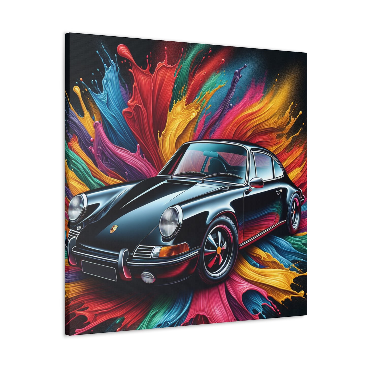 Porsche 911 Canva Painting, High Quality, Hand-painted, Luxurious Home Decor, Perfect Gift for Car & Art Lovers, Ready to Hang Wall Art