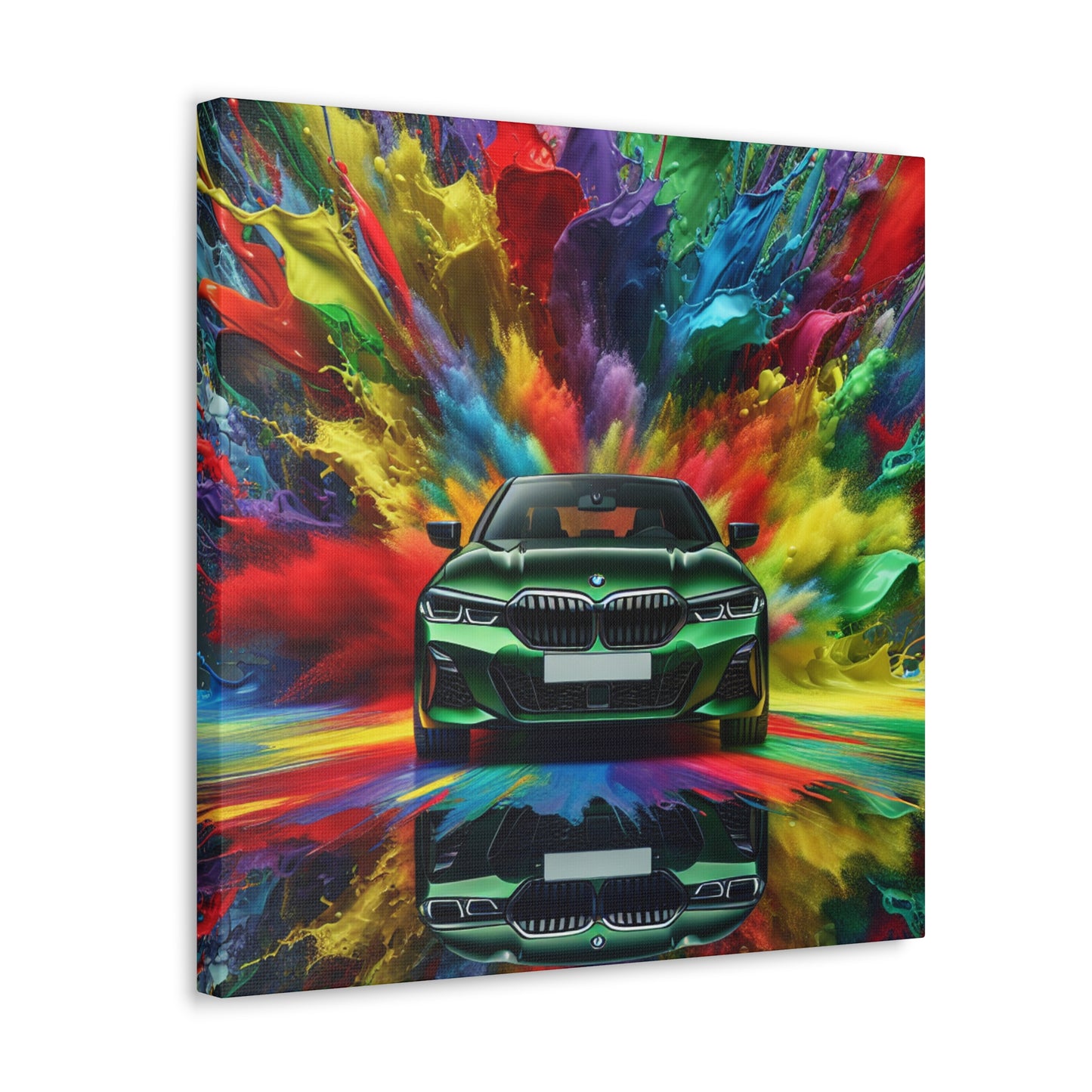 BMW Luxury Car Wall Art, Abstract Canva Painting, Home Decor, Gift for Car Enthusiasts and BMW Lovers, Office Wall Decor