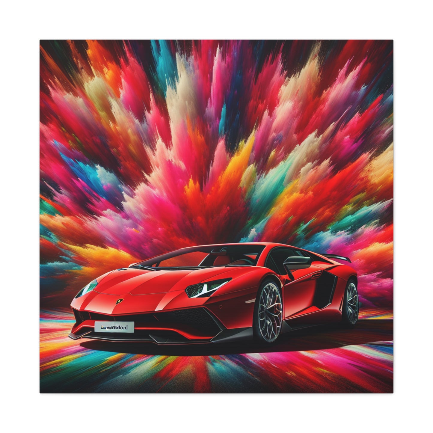 Lamborghini Aventador Canva Art, Exotic Car Wall Decor, Modern Sports Car Canva Painting, Perfect Gift for Car Enthusiasts, Home and Office