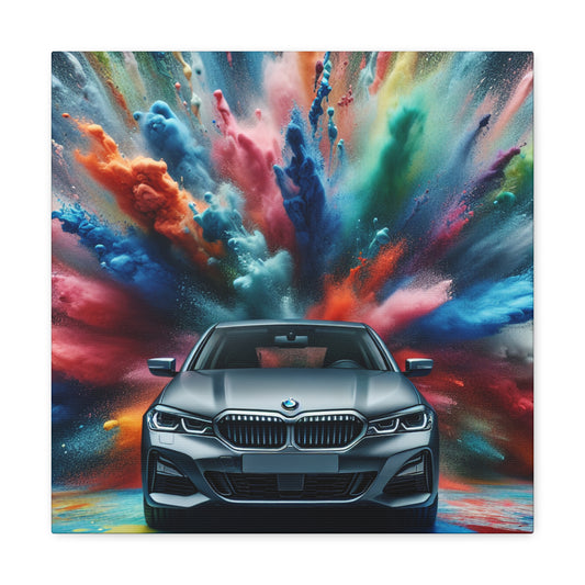 BMW Luxury Car Canva Painting, Modern Wall Art, Hand Painted Car Artwork, Perfect for Living Room and Gift for Car Enthusiasts