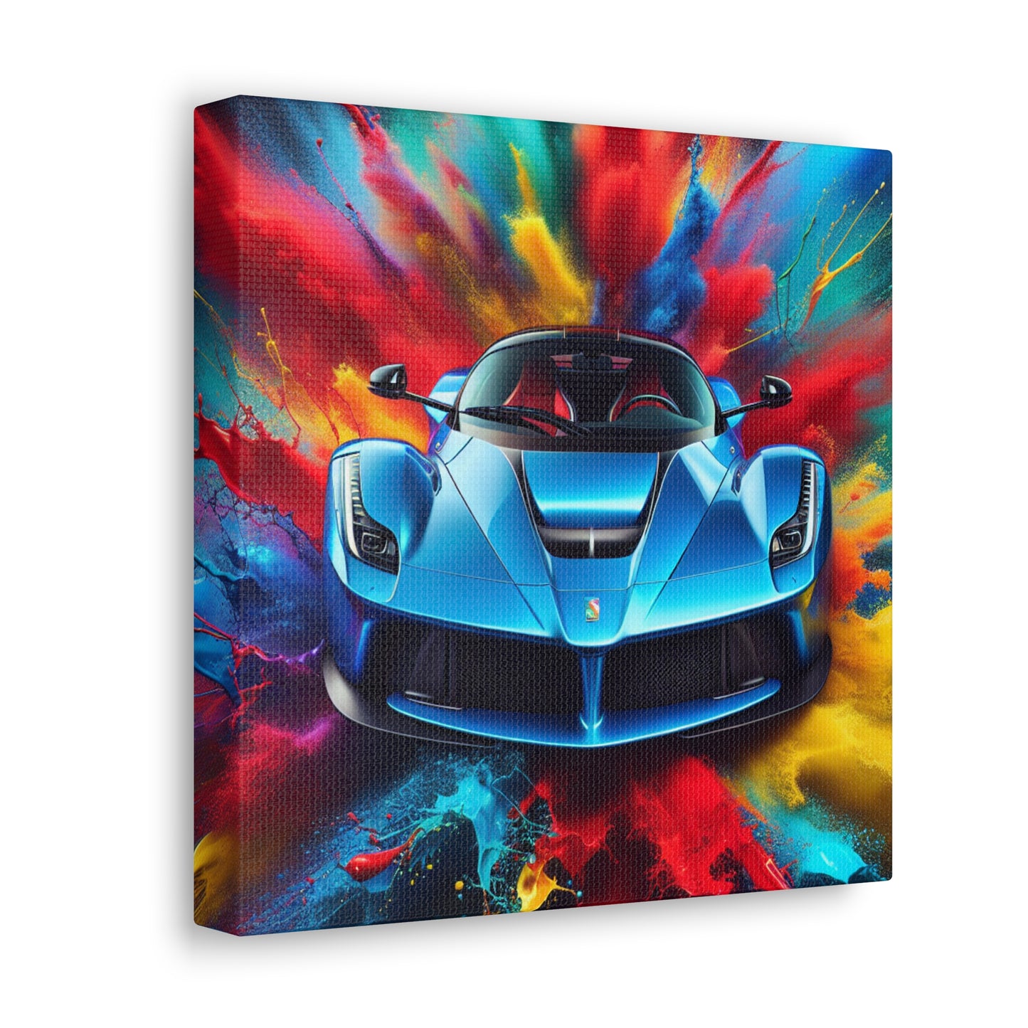 Luxury Ferrari Wall Art Canvas, Supercar Home Decor Painting, Professional Quality Print, Gift for Car Enthusiasts and Collectors