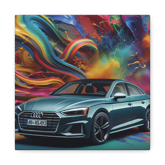 Audi A5 Car Artwork, High-Resolution Canva Print, Luxury Car Wall Decor, Perfect Gift for Car Enthusiast and Audi Lovers