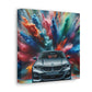 BMW Luxury Car Canva Painting, Modern Wall Art, Hand Painted Car Artwork, Perfect for Living Room and Gift for Car Enthusiasts