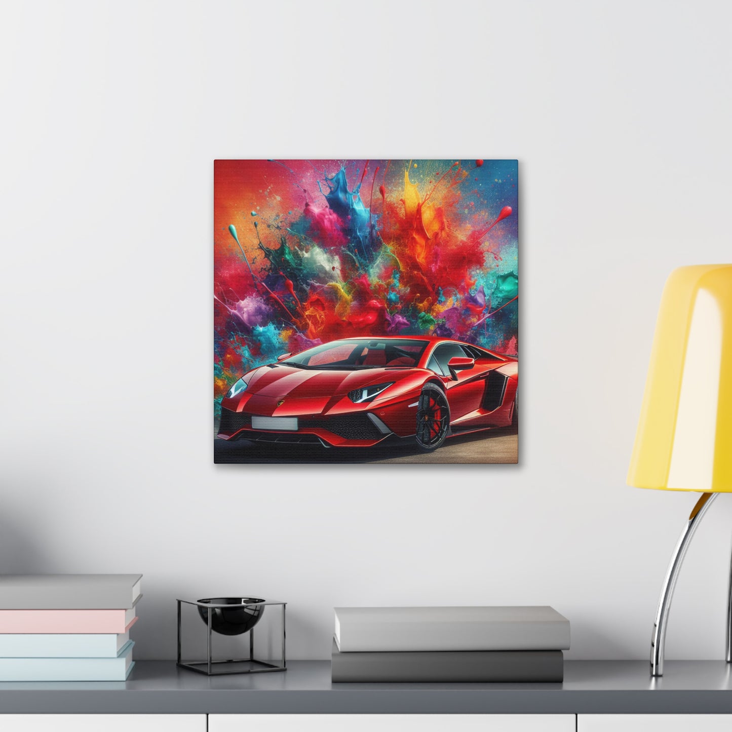 Lamborghini Aventador Wall Art - Luxury Car Canva Painting - Perfect Gift for Car Lovers - Premium Home Decor - Modern Artwork