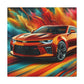 Chevrolet Camaro Canva Painting - Classic Car Wall Art, Muscle Car Decor, Gifts for Car Enthusiasts, Automobile Lovers, Man Cave Addition