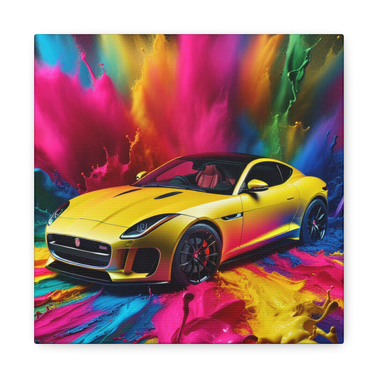 Jaguar F-Type Canva Painting, Luxury Sports Car Wall Art, Home décor, Office décor, High Quality Wall Print, Perfect Gift for car Enthusiasts