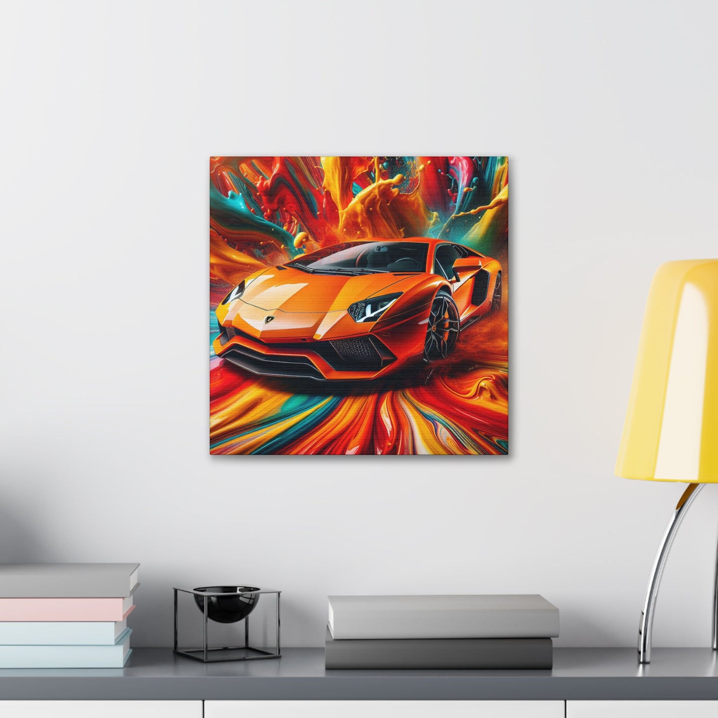 Lamborghini Aventador Wall Art, High-End Luxury Car Canva Painting, Home Decor, Perfect Gift for Car Enthusiasts and Collectors