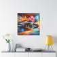 BMW Wall Art Canva Painting, Luxury Car Wall Decor, Automobile Lover Gift, Home Garage Decoration, Modern Art, Auto Enthusiast Print