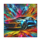 Chevrolet Camaro Wall Art - Classic Car Canva Painting, Decorative Print - Ideal for Man Cave, Garage, Office and Living Room Decor