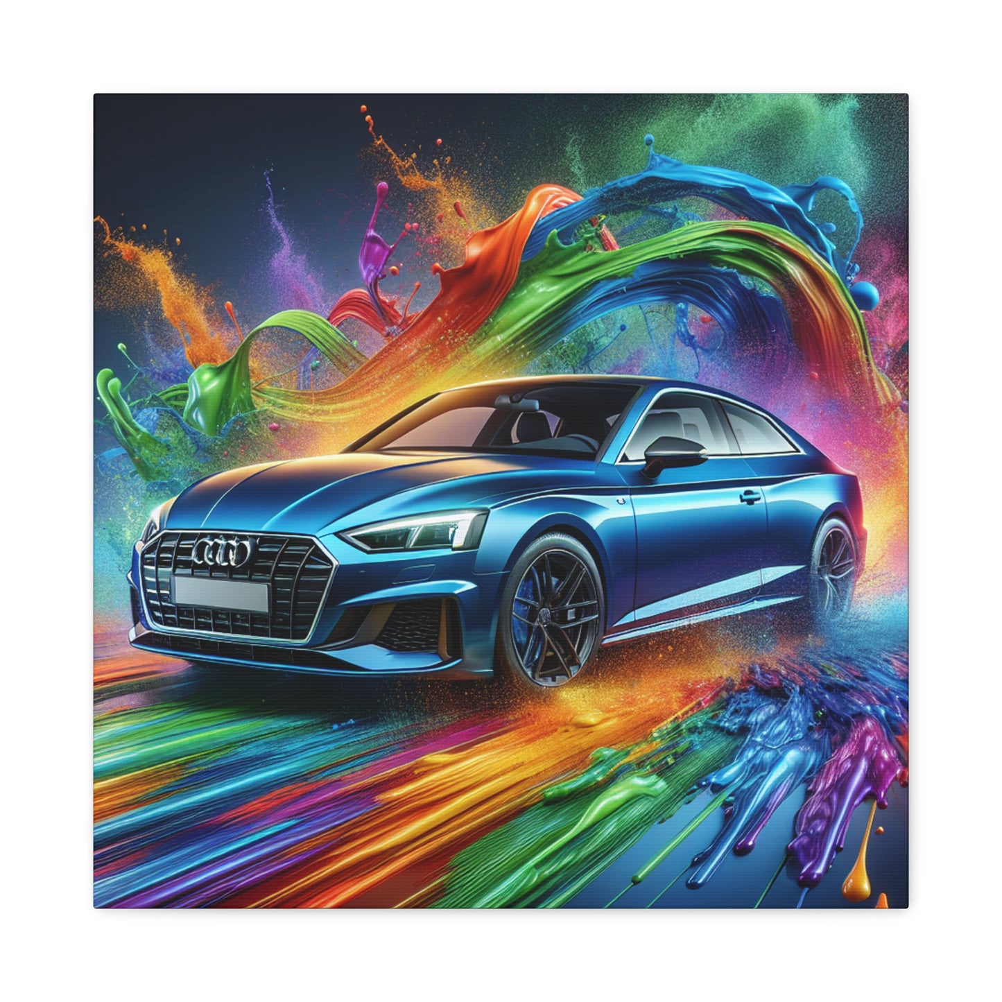 Audi A5 Sportscar Canva Painting, Wall Art Print, Car Enthusiast Gift, Modern Home Decor, Automotive Art, High Quality Digital Print