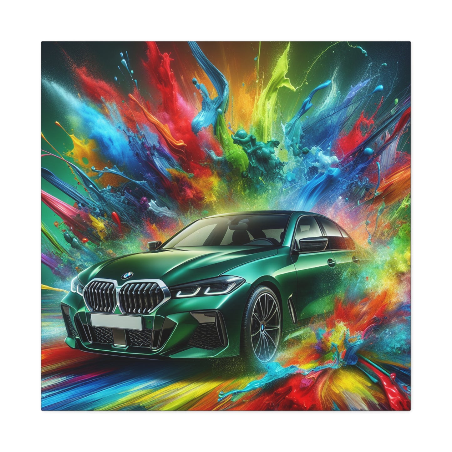 BMW Wall Art Canvas Painting - Luxury Car Print, Home Decor, Automotive Artwork, Perfect for Car Lovers and Enthusiasts