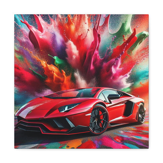 Lamborghini Aventador Canva Painting - Luxury Super Car Wall Art Print - Automotive Decor for Garage, Man Cave, Office, Game Room