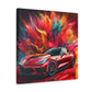 Chevrolet Corvette Canva Painting - Handmade Wall Art, Unique Car Themed Decor, Perfect Gift for Car Enthusiasts and Collectors