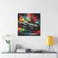 Lamborghini Aventador Canva Art - Luxury Car Wall Decor, Hand-Painted Sports Vehicle, Unique Quality Home Decor Gift, Exclusive Artwork