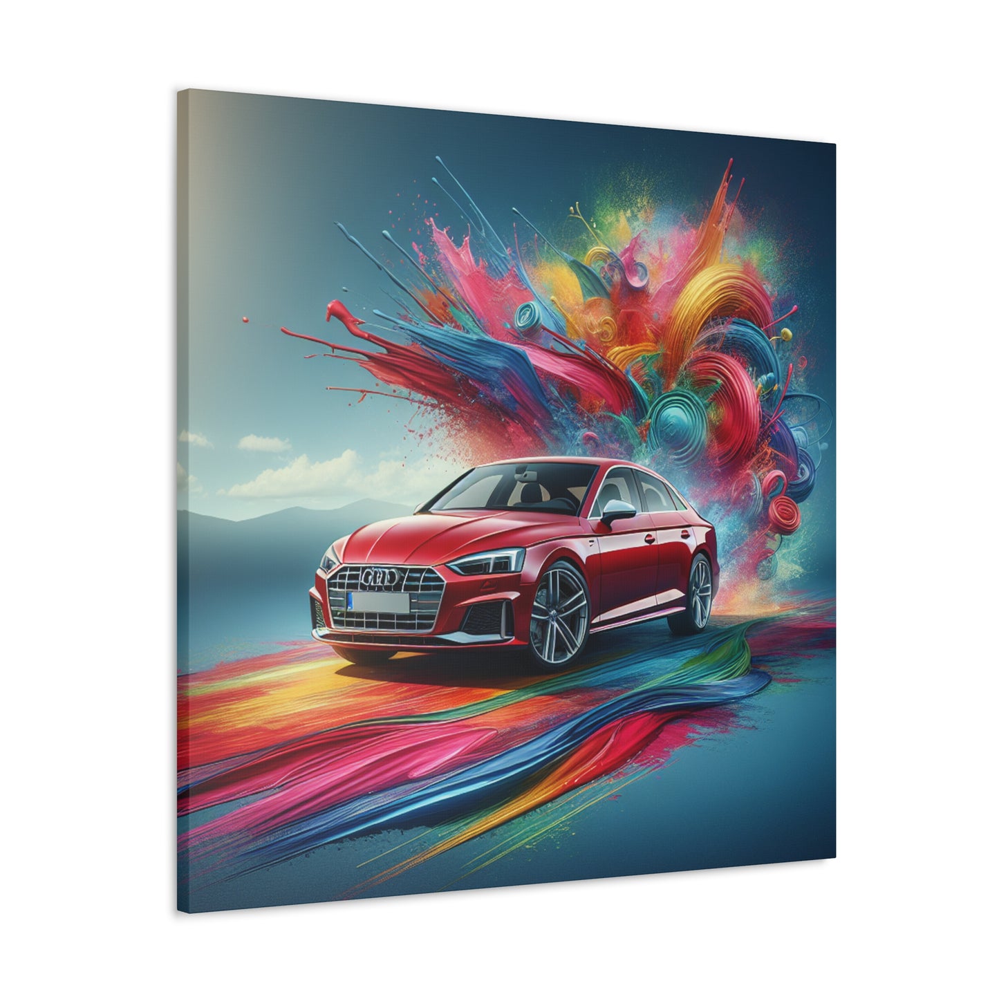 Audi A5 Wall Art, Luxury Car Canva Painting, Unique Home Decor, Perfect Gift for Car Lovers, Automobile Enthusiast Artwork