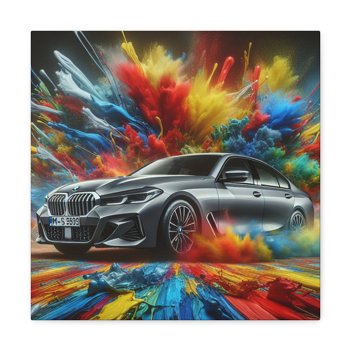 BMW Luxury Car Wall Art Canva Painting, Automotive Decor, Unique Gift for Car Lovers and Enthusiasts, High Quality Print