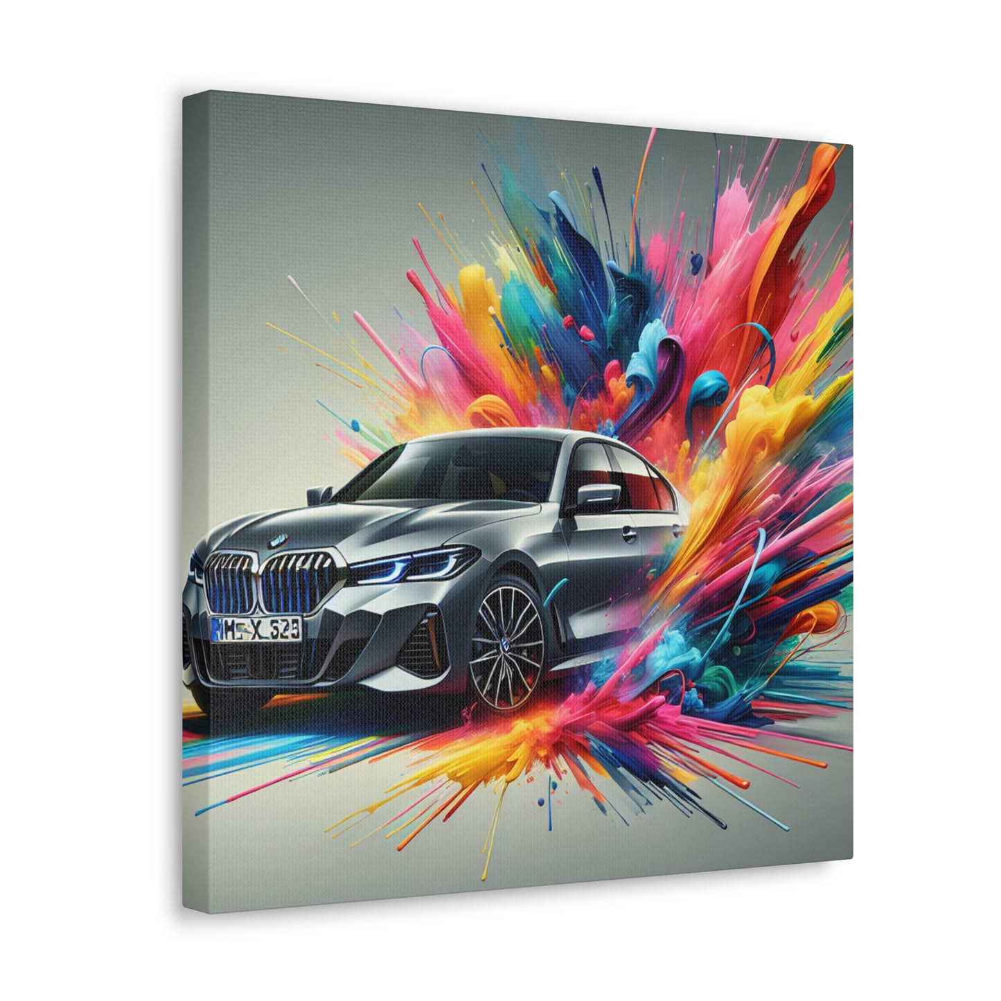 Luxury BMW Wall Art Canva Painting – Classic Car Artwork, Home Decor, Perfect Gift for BMW Lovers, Garage Decor, Handmade Canva Print