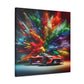 Ferrari Enthusiast Canva Art - Luxury Car Wall Decor - High-Quality Print, Hand-Painted Inspired for Living Room, Man Cave, Game Room