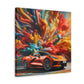 Chevrolet Corvette Canva Wall Art, Unique Car Design, Handmade Home Decor, Perfect Gift for Car Enthusiast, Quality Canvas Painting